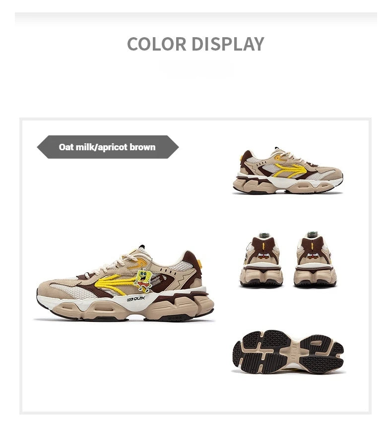 361 Degrees Men Casual Sports Shoes Summer Mesh Breathable Outdoor Comfortable Retro Light Thick-soled Male Sneakers 672436773