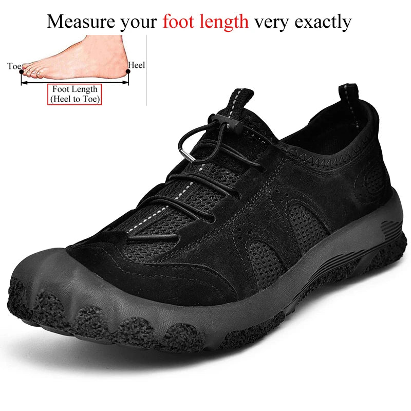 Summer Men Outdoor Shoes For Hiking Tourism Trekking Walking Sneakers Climbing Mountain Trail High Quality