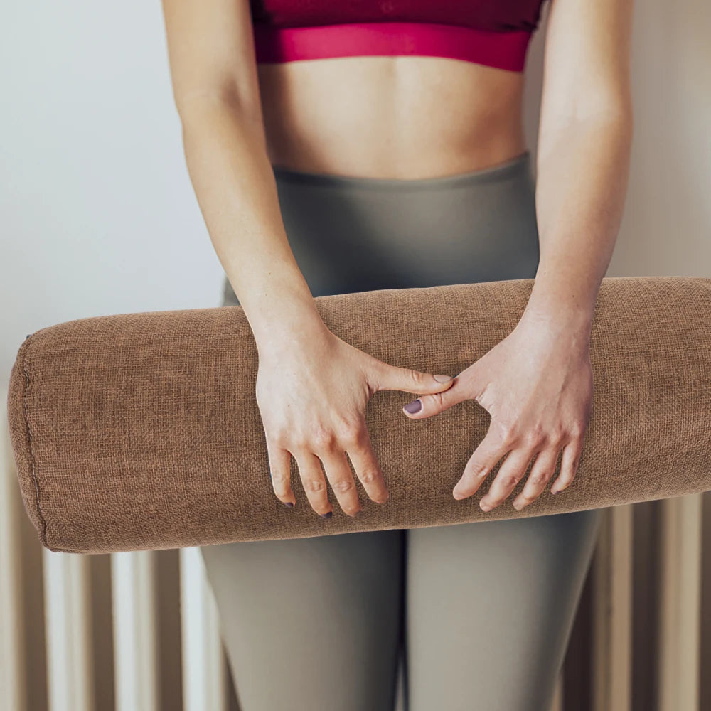 Yoga Throw Pillow Lumbar Pillow Yoga Pillow For Beginner Cylinder Pillow High-density Pillow Yoga Fitness Equipment 2025 New