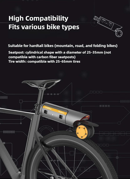 PikaBoost2 Electric Bike Assist Kit for Mountain Bike – E-Bike Booster Conversion Kit, Cycling Accessories for Sports Entertai