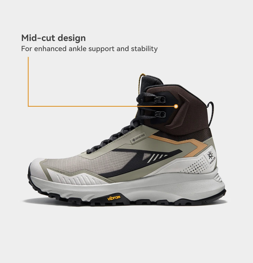 KAILAS KUOCANG Gore-tex  Mid   Waterproof Hiking Shoes For Men Comfortable Vibram Shoes KS2442145