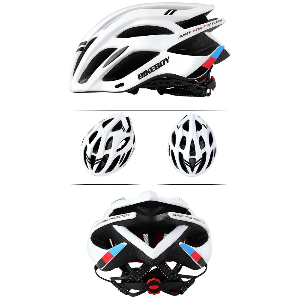 Bikeboy MTB Bike Helmet for Men Women Sport Cycling Helmet Adjustable Mountain Road Bicycle Soft Pad Safety Hat Cap Accessories