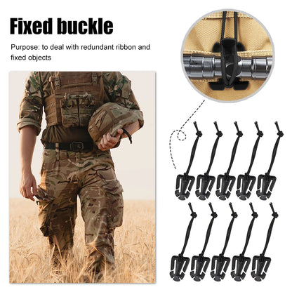 1/2/5Pcs Molle Backpack Buckle Carabiner Clips Outdoor Nylon Camping Bag Hanger Hook Clamp EDC Carabiner Survival Gear Tools