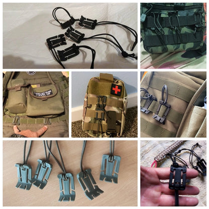 1/2/5Pcs Molle Backpack Buckle Carabiner Clips Outdoor Nylon Camping Bag Hanger Hook Clamp EDC Carabiner Survival Gear Tools