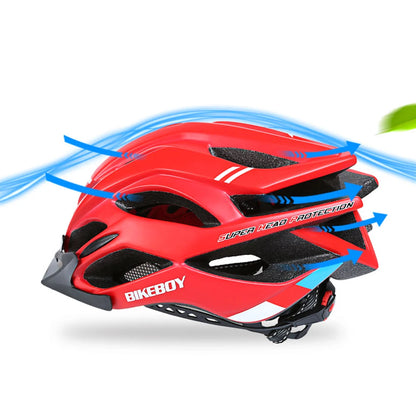 Bikeboy MTB Bike Helmet for Men Women Sport Cycling Helmet Adjustable Mountain Road Bicycle Soft Pad Safety Hat Cap Accessories