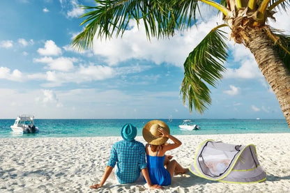 Portable Baby Beach Tent UPF 50+ Sun Shelter Baby Outdoor Travel Bed Tent Infant Pop Up Mosquito Net Toy Tent Crib Netting