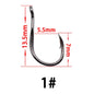 The Time High Quality Bulk Sharpened Fishing Hooks Patent Chinu Ring Forged High Carbon Steel Hook Fishing Wholesale 100 pcs/lot