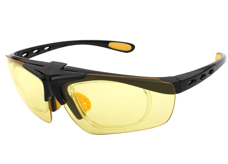 Flip-up Airsoft Shooting Glasses with Myopia Frame Anti-impact Paintball Hunting Goggles UV400 Hiking Camping Fishing Eyewear