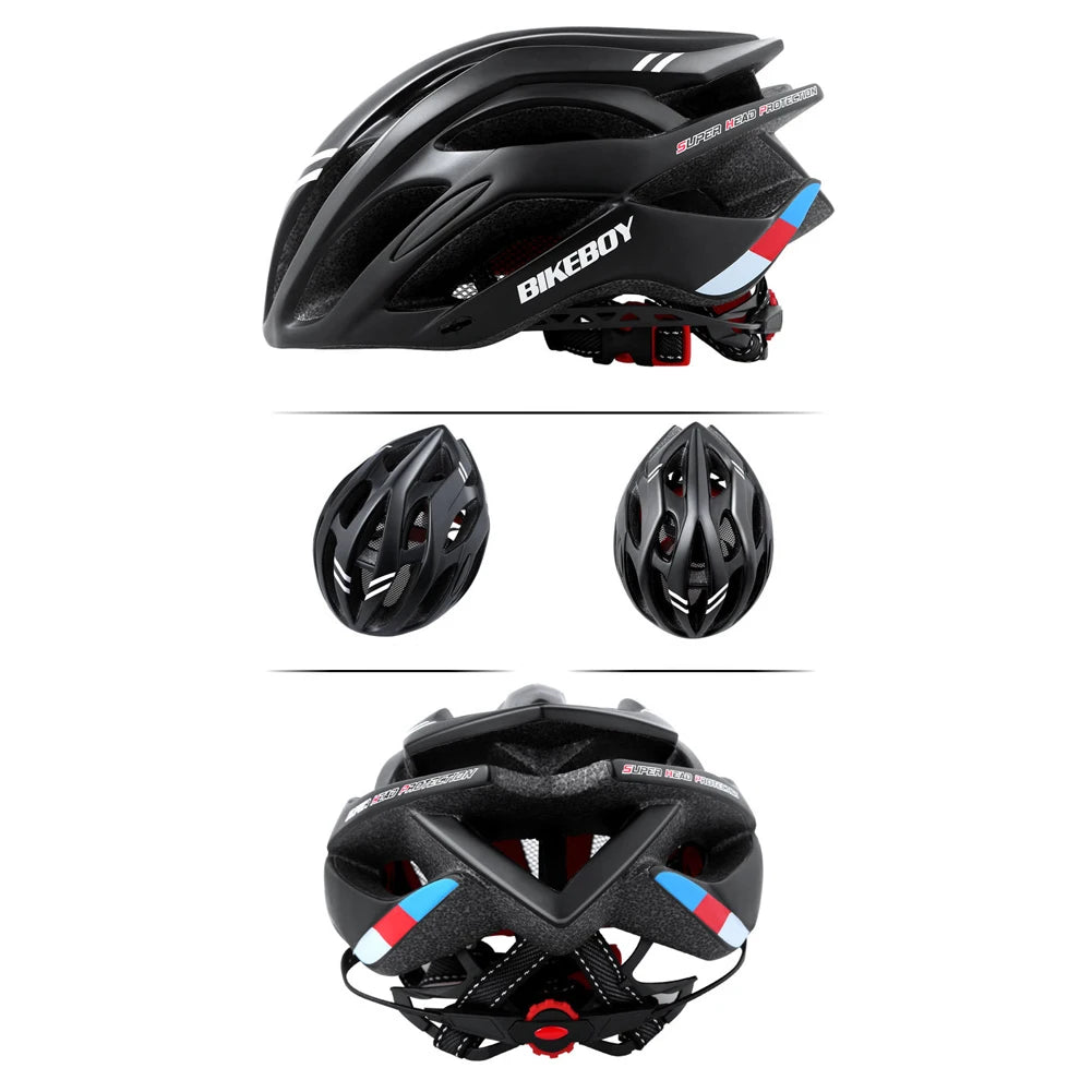 Bikeboy MTB Bike Helmet for Men Women Sport Cycling Helmet Adjustable Mountain Road Bicycle Soft Pad Safety Hat Cap Accessories