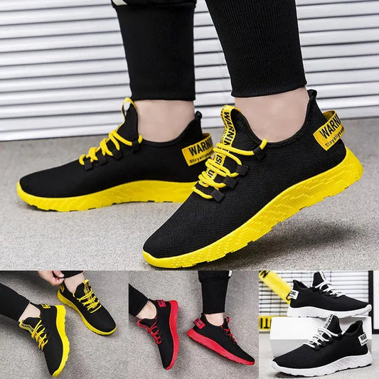 Large Size Summer Hypersoft Man Shoes Sport Male Sports Shoes Men Running Shoes Men Sneakers Men 2025 New Black Yellow Walk