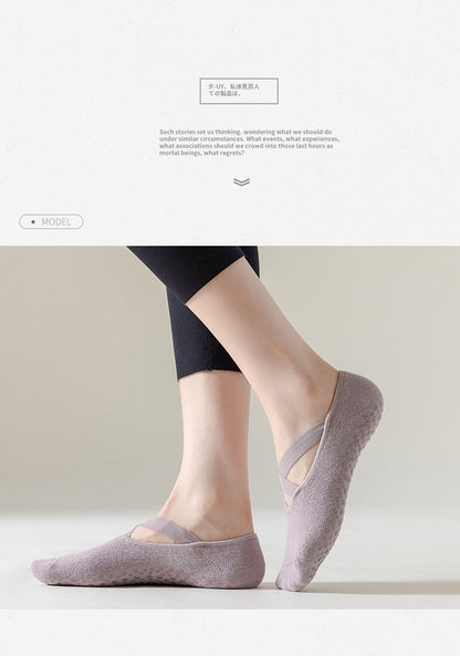 3 Pairs/5 Pairs/1 Pair Yoga Socks Women Cotton Silicone Non-slip Pilates Grip Towel No-Show Barre Breathable Bandage Sports Sock