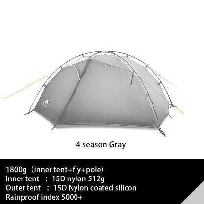 FLAME'S CREED TAIJI 2 15D Nylon Camping Ultralight Tent Outdoor 2 Persons 3/4 Season  Double Layer Camping  Hiking Tents
