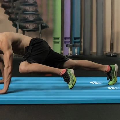 Thickened 15mm NBR Yoga Mat Double-sided Anti Slip Sports Fitness Mat Sports Yoga and Pilates Gymnastics Mat Fitness Equipment