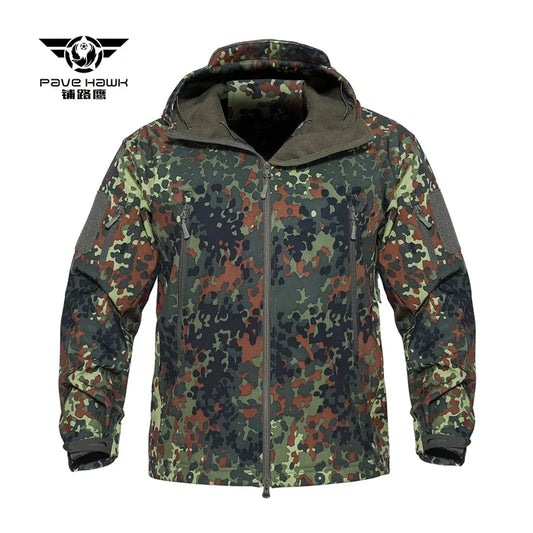 Upgrade Men Shark Skin Soft Shell Fleece Jacket Male Outdoor Camping Climbing Sports Training Clothes Fishing Hunting Coat