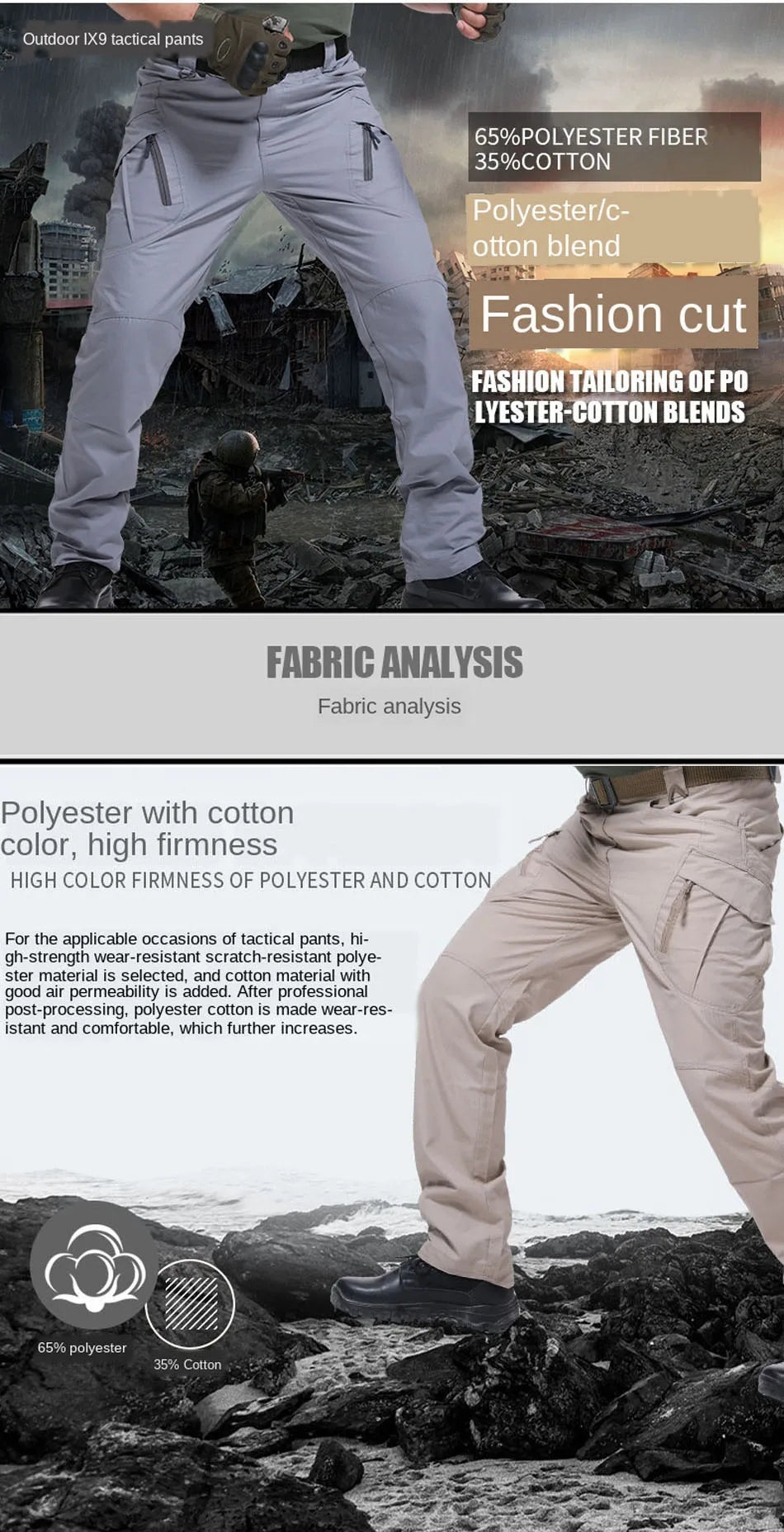 Mens Waterproof Cargo Pants Elastic Multiple Pocket Military Male Trousers Outdoor Joggers Pant Plus Size Tactical Pants Men