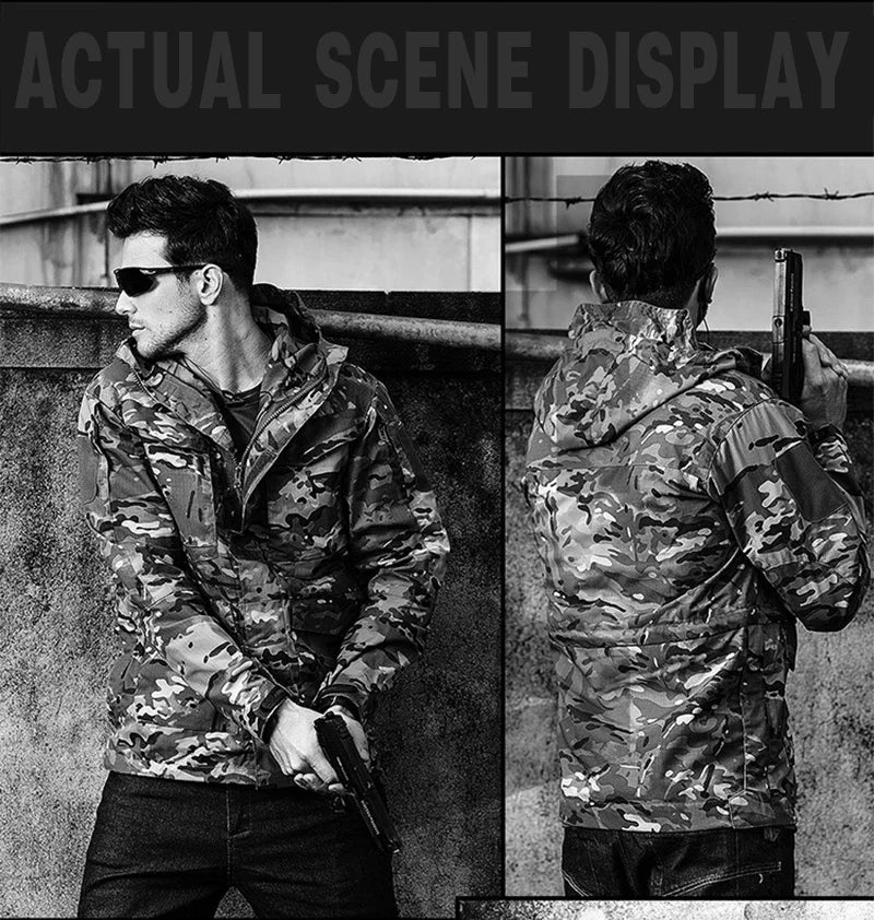M65 UK Clothes Windproof Hunting Field Jackets Mens Winter/Autumn Waterproof Pilot Train Coat Hoodie Three Colors