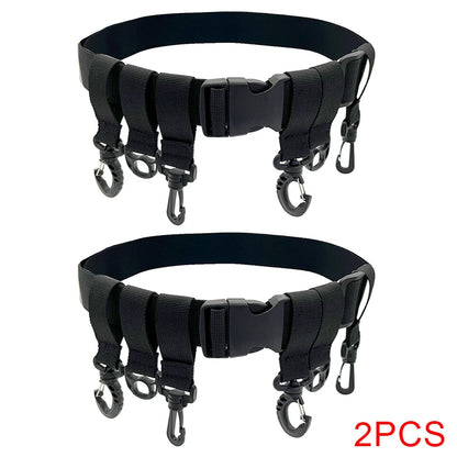 Shawto Multi-function Nylon Belt Rod Holder Portable Pole Inserter Fishing Rod Pesca Rack Quick Belt Holder Inserting Device