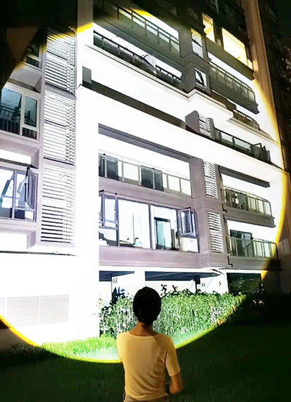 10000mAh High Power LED Flashlights Type-C Rechargeable LED Torch  5000M Ultra Powerful Flashlight Outdoor Tactical Lantern