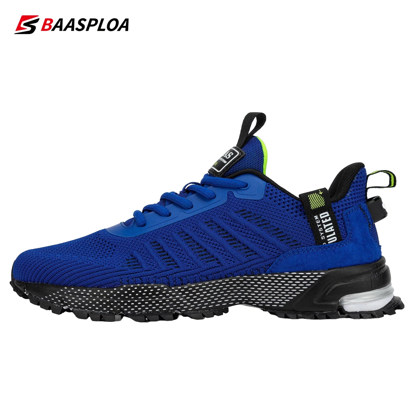 Men's Running Shoes Baasploa Male Sneakers Shoes Breathable Mesh Outdoor Grass Walking Gym Shoes For Men Plus Size 41-50