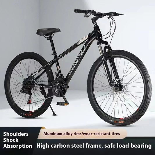 26Inch Mountain Bike with Gear Shift for Adults Outdoor Cycling21Speedy Lightweight Off-Road Bicycle