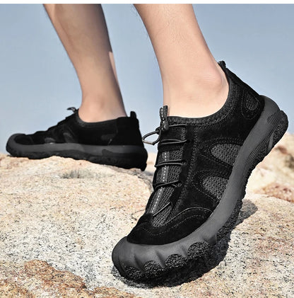 Summer Men Outdoor Shoes For Hiking Tourism Trekking Walking Sneakers Climbing Mountain Trail High Quality