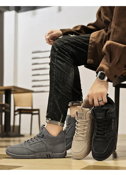 Men's Flat Sports Shoes Autumn 2024 New Outdoor Men's Vulcanized Shoes Casual Running Shoes Versatile Fashion Trend Work Boots