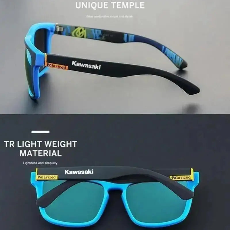 Fashion  Kawasaki Polarized Cycling Glasses Men's Women's Outdoor Sports Sunglasses Hiking Self Driving Climbing Fishing Glasses