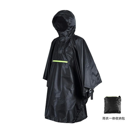 2025 Best-selling cross border three-in-one cloak raincoat adult outdoor hiking polyester multifunctional rain poncho