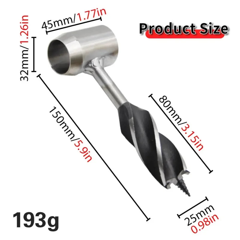 Hand Auger Wrench Bushcrafting Tools Outdoor Camping Bushcraft Accessories Wood Drill Core Woodworking Leather Drill Bit