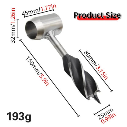 Hand Auger Wrench Bushcrafting Tools Outdoor Camping Bushcraft Accessories Wood Drill Core Woodworking Leather Drill Bit