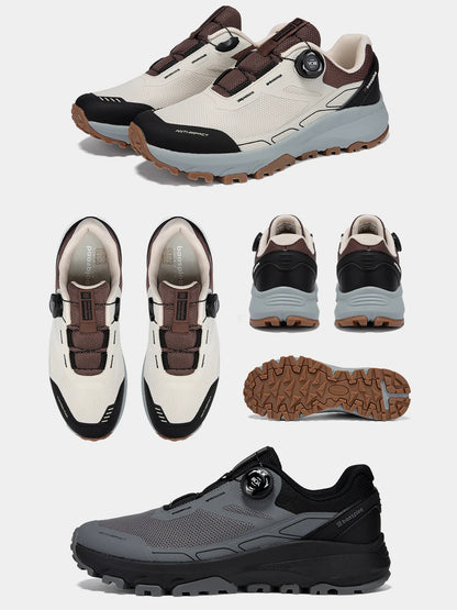 Baasploa Men Hiking Shoes Outdoor Climbing Mesh Breathable Travel Walking Shoes Male Non-Slip Wear Resistant Comfortable Sneaker