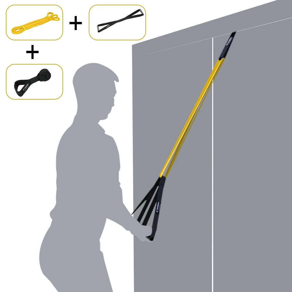 5 Packs Pull Up Assist Bands Set Resistance Loop Bands Powerlifting Exercise Stretch Bands with Door Anchor and Handles