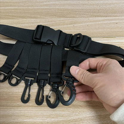 Shawto Multi-function Nylon Belt Rod Holder Portable Pole Inserter Fishing Rod Pesca Rack Quick Belt Holder Inserting Device