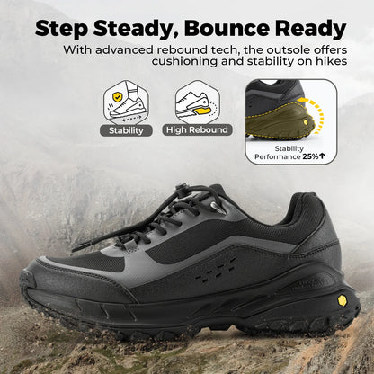 FitVille Men'S Extra Wide Walking Training Shoes Hiking Shoes Lightweight Casual Non-Slip Sports Shoes For Mountaineering