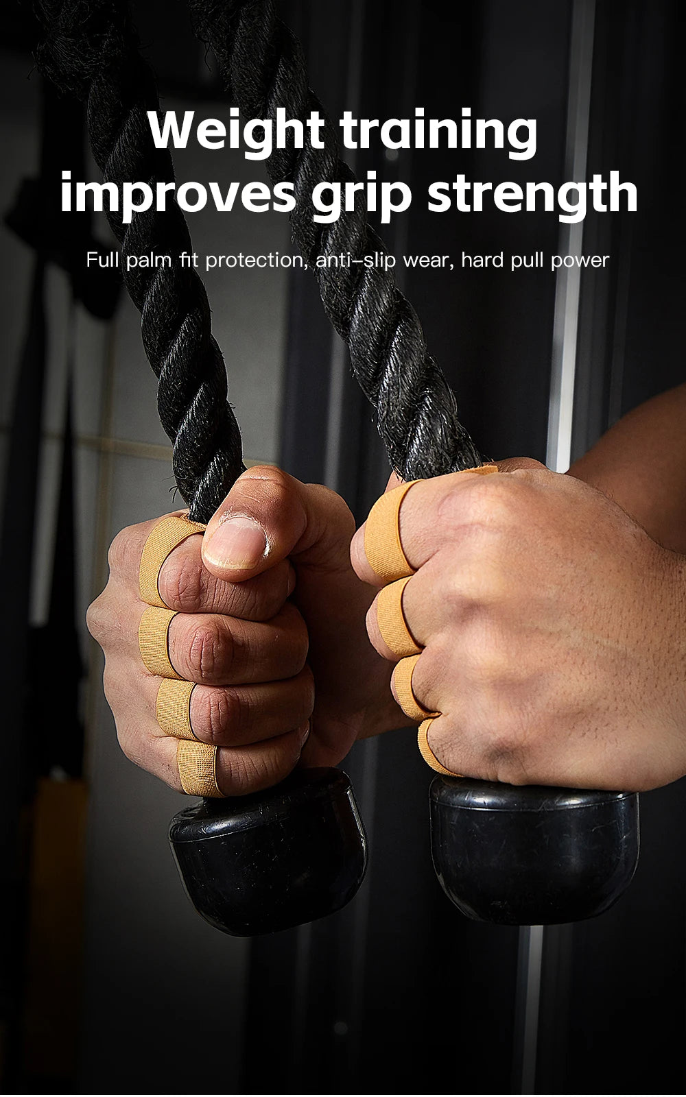 Cowhide weightlifting training gloves with palm protection for men's and women's fitness, gymnastics, grip strength, pull ups, a