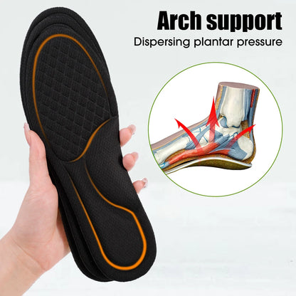 12/2pcs Soft Memory Foam Orthopedic Insoles Deodorizing Insole for Shoes Sports Absorbs Sweat Antibacterial Shoe Accessories