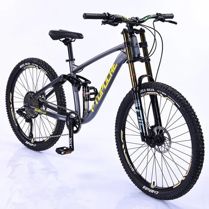 26/27.5 inch downhill bike dual shock absorption gravel bike 11 speed soft tail mountain bike adult hydraulic brake bicycle