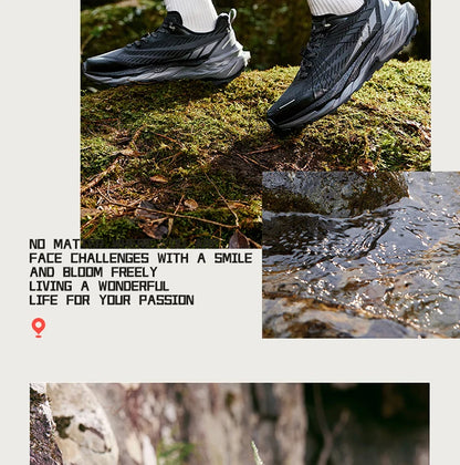 361 Degrees Yushan PRO Men Running Shoes Durable Hiking Cushioning Breathable Non-slip Outdoor Jogging Male Sneakers 672522250