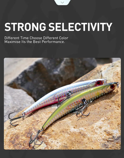 Kingdom Topwater Floating Pencil Fishing Lures Jerkbaits 110mm/10g 86mm/6.5g Artificial Wobbles Hard Baits Fishing For Sea Bass