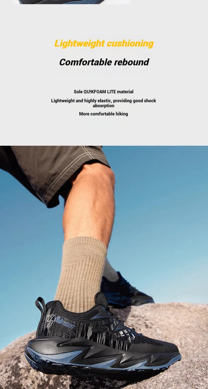 361 Degrees Yushan 2.0 Men Running Shoes New Leather Hiking Cushioning Light Breathable Outdoor Jogging Male Sneakers 672512234