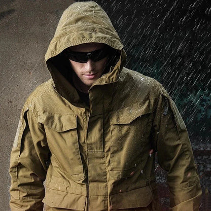 M65 UK Clothes Windproof Hunting Field Jackets Mens Winter/Autumn Waterproof Pilot Train Coat Hoodie Three Colors