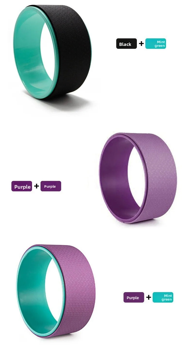 TPE Yoga Wheel - High-Density Eco-Friendly Fitness Equipment for Pilates Backbend Support Massage and Relaxation Pilates Yoga