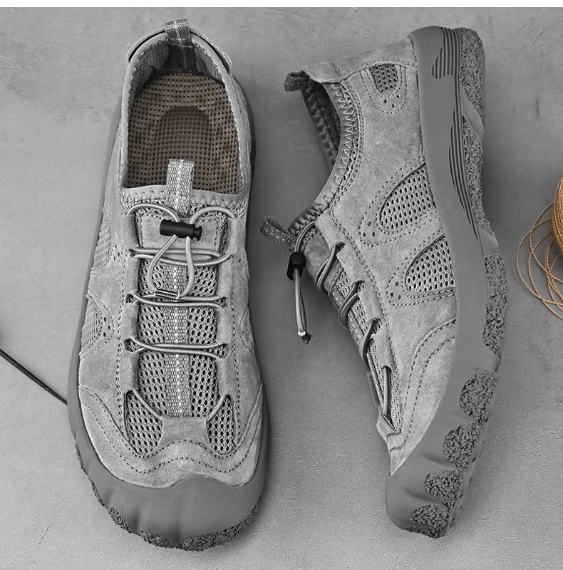 Summer Men Outdoor Shoes For Hiking Tourism Trekking Walking Sneakers Climbing Mountain Trail High Quality