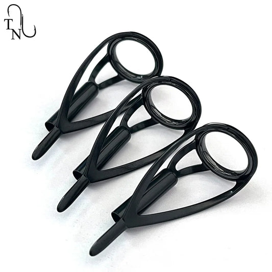TN100 5PCS BCRLST Fishing Tip Guides Building Fishing Rod Guides Ring Saltwater Repair Kit For Fishing Replacement Accessories