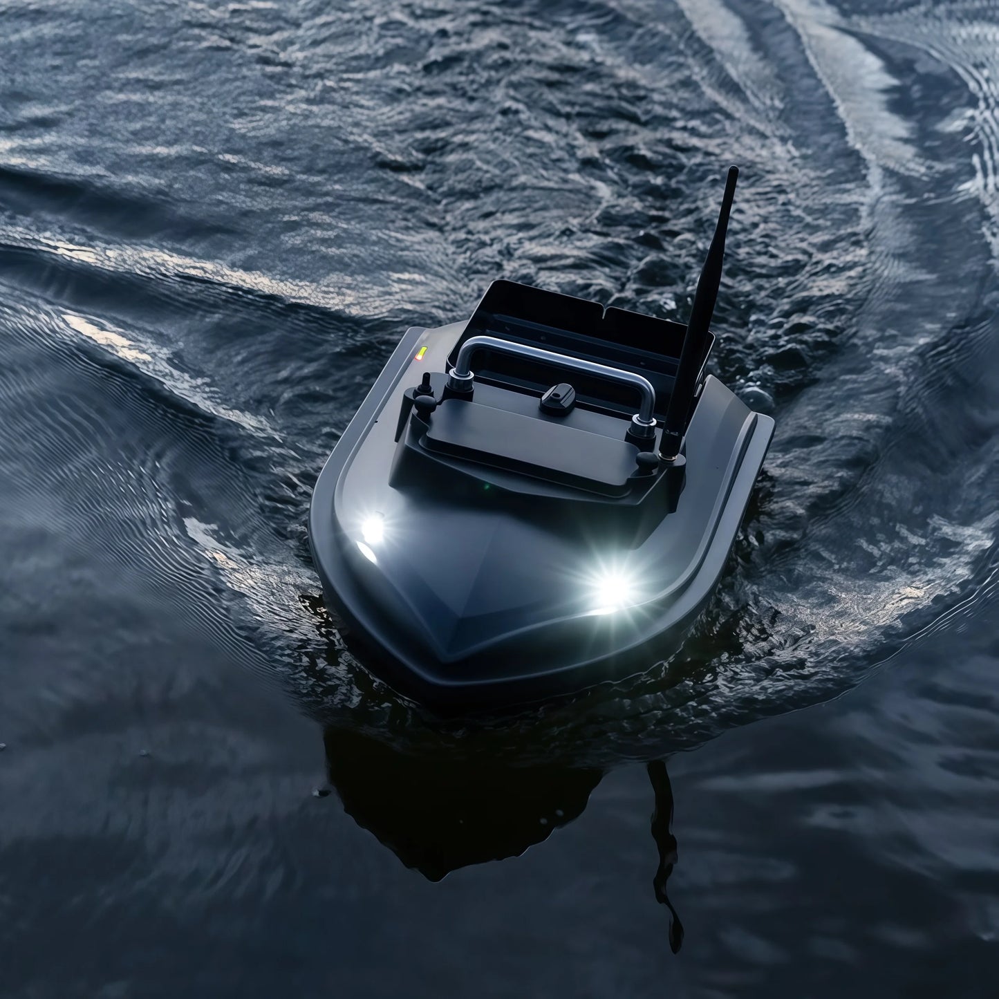 MBLN Brand,RC Carp Fishing Bait Boat,Double Bait Hopper,2kg Bait Capacity, 300m Remote Control Range,Low Battery Warning