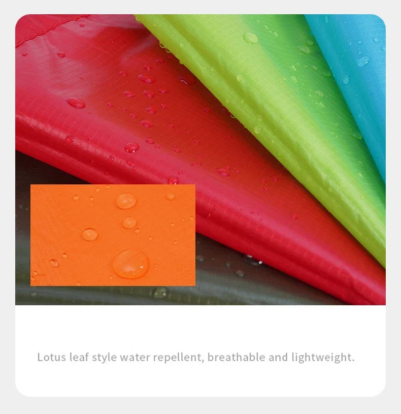 YANBIGUO 3-In- 1pc Multifunctional Lightweight Rain Poncho with Hood - Outdoor Camping Tent Mat, Hiking and Cycling Rain Cover