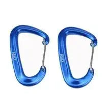 1/2Pcs Outdoor Multi-Function Climbing Hook Aluminum Alloy Camping Rock Climbing Safety D-Type Spring Hook Climbing Hook