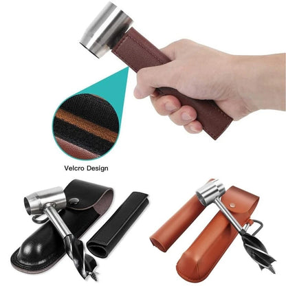 652F Durable Survival Drill Tools for Settlers Wrench Outdoor Peg and Hole Maker Manual Auger