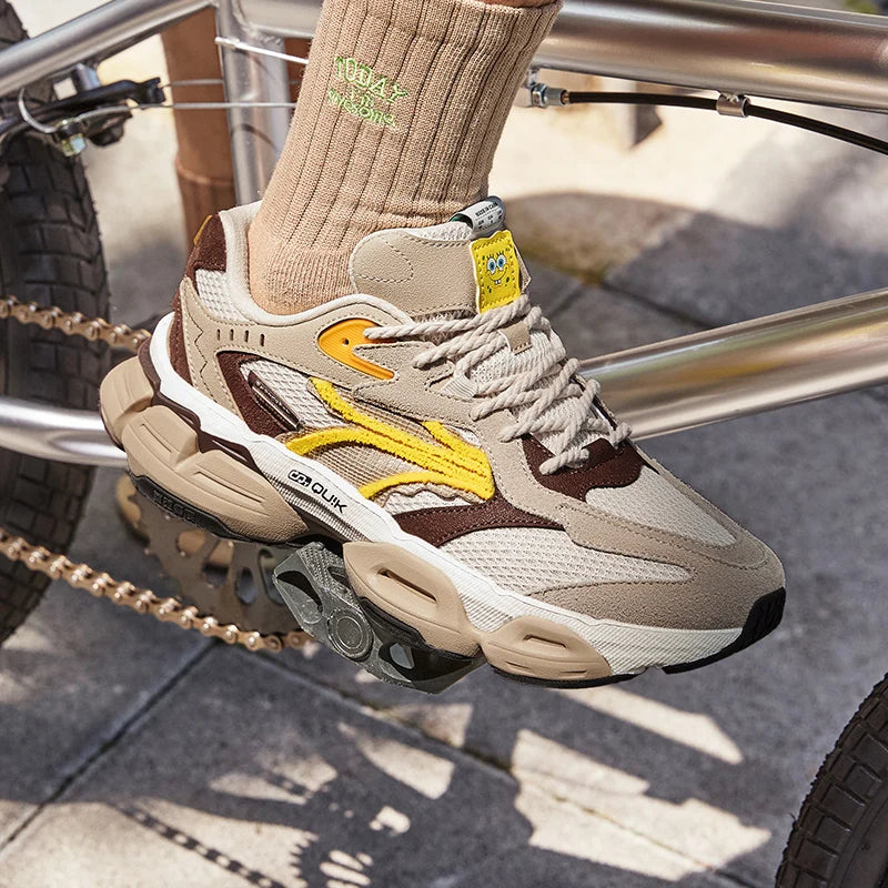 361 Degrees Men Casual Sports Shoes Summer Mesh Breathable Outdoor Comfortable Retro Light Thick-soled Male Sneakers 672436773