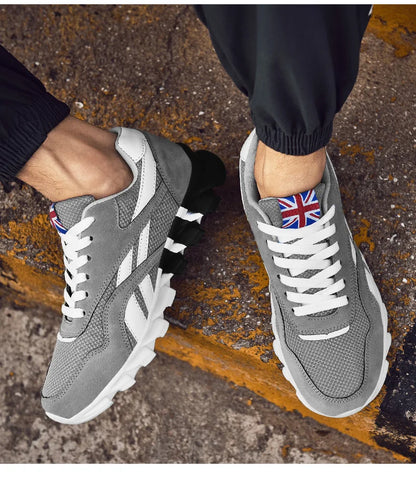 Men's Casual Sports Shoes Cushioning Women's Breathable Lightweight Sneakers for City Commute & Fitness Training Large Size